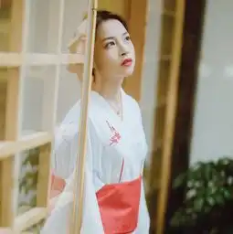 穿清纯和服的小姐姐,气质高贵温柔可人