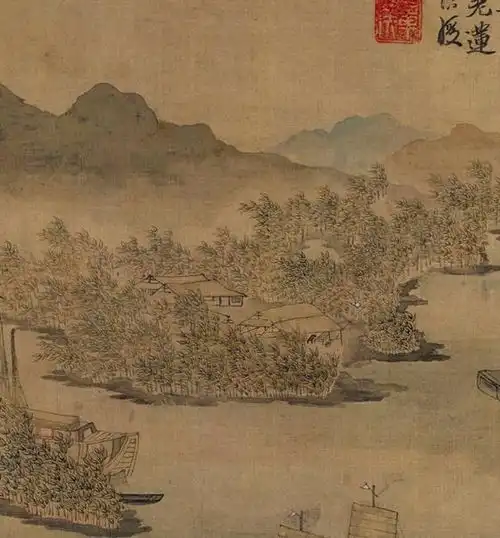 再伟大的画家也需要从前人处汲取营养,陈洪绶仿宋人山水册页两帧