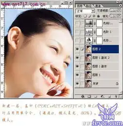 ps给mm脸部美化