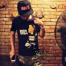 潮流男装t恤这么潮的t恤谁看到谁想要图