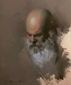 他用木炭条画出来的素描人物,让人惊叹
