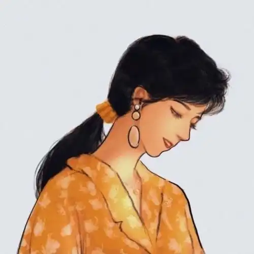 女生头像港风复古真人和手绘版