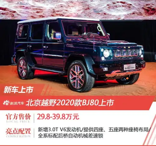 北京越野2020款bj80上市售价29.839.8万元