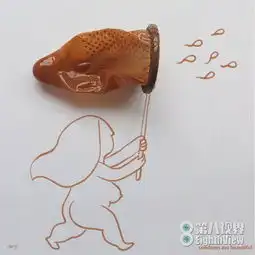 用安全套作画提醒人们防范艾滋病传播