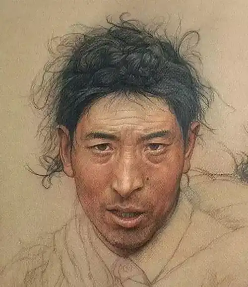 中央美院写实彩铅扎实的素描功底是基础卫列