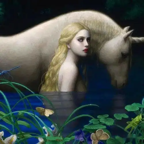 日本艺术家东西合璧的油画作品美到超凡脱俗