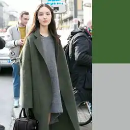 墨绿色大衣这样搭,果然美到爆