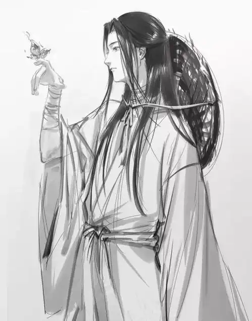 天官赐福插画画风精良的古风