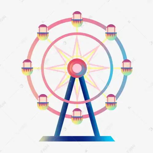 彩色摩天轮素材图片免费下载千库网
