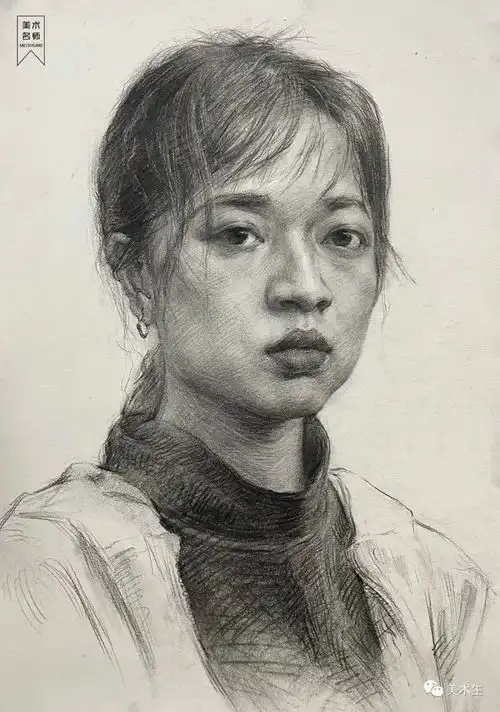 他画的素描头像入木三分,扎实的基础一瞬间就征服你左文龙