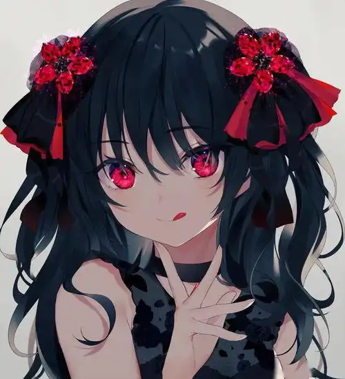 被星光点缀的二次元美少女