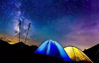 2天1晚穿越银河系星空露营趴丛林高空挑战篝火约