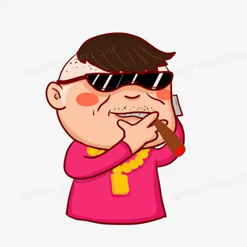 卡通手绘红色衣服社会人表情元素png图片素材免费下载手绘png20002000像素