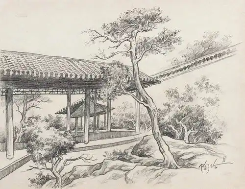 这风景速写,画得真是绝了