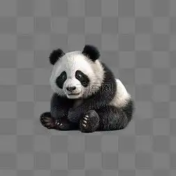 熊猫卡通3d图片熊猫卡通3d图片素材免费下载千库网