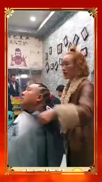传说中的西瓜太郎男子理发打瞌睡自成一款发型,谁的责任