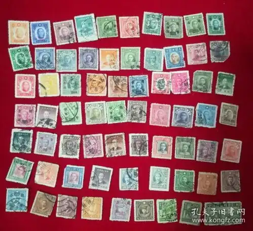 民国邮票面值头像不同68枚合售,具体品见图