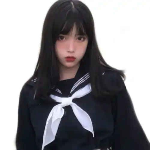 头像白底女头