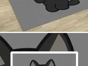 可爱小黑猫卡通地毯图片设计素材高清模板下载99.55mb卡通大全