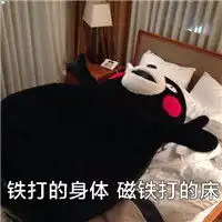 熊本熊带有文字的聊天卖萌表情包床似乎有一种魔力