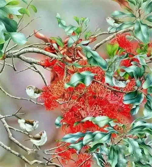 超写实水彩画家susanbourdet的作品,画功让人十分惊叹