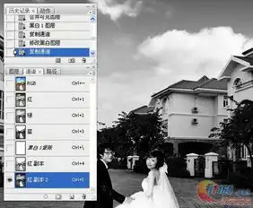 photoshop调出艳丽深色外景婚片