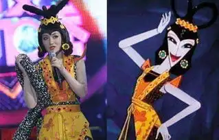 图揭百变大咖秀欢乐造型谢娜扮蛇精逆天