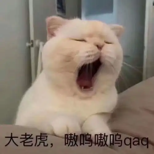 可爱表情包大老虎嗷呜嗷呜