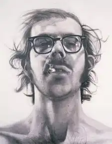 锁住记忆中的面孔chuckclose超写实素描