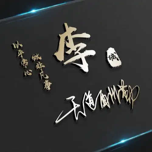 微信头像姓氏头像,29款3d商务特效签名头像姓名头像,请查收