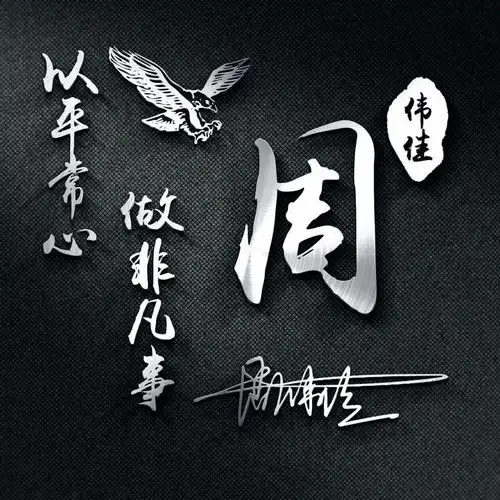 朋友们喜欢的3d签名头像已做好,今日最新专属姓氏头像,请查收