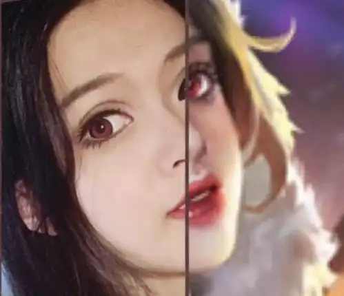 小姐姐王者半边脸cos貂蝉最好看,最后一张程咬金是认真的吗
