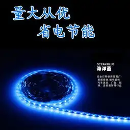 工厂现货直销出口高品质led贴片软灯带5050灯条蓝色12v低压