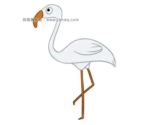 三张漂亮的仙鹤简笔画图片
