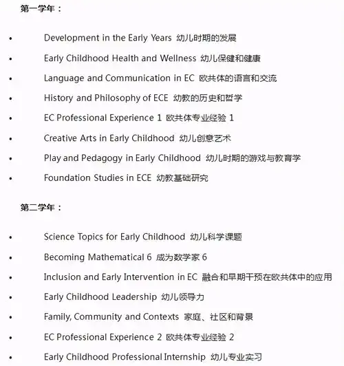澳洲留学专业推荐悉尼大学学前教育专业了解一下