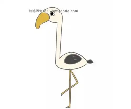 三张漂亮的仙鹤简笔画图片