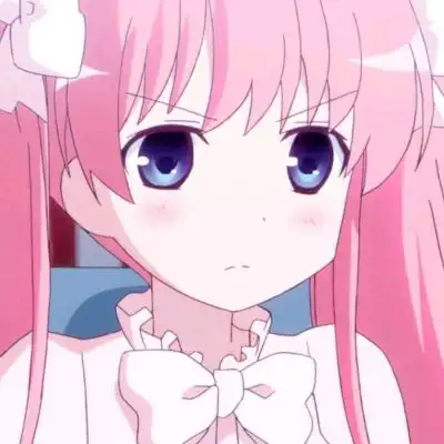 江尤粉红色少女萝莉动漫二次元