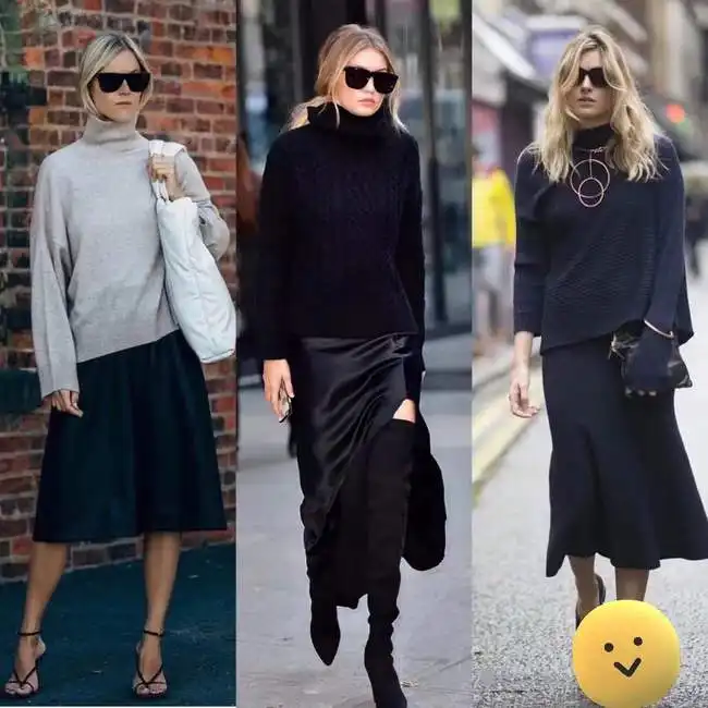 羊绒衫这样穿,超时髦