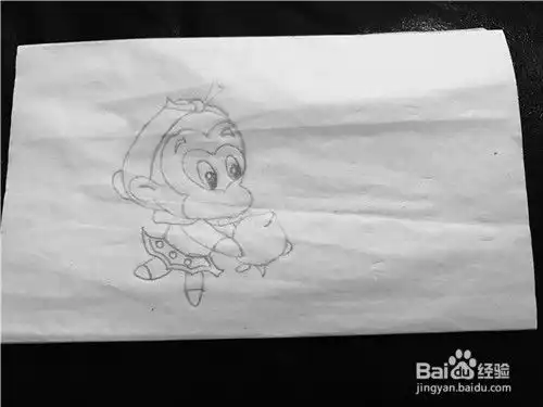 悟空吃桃的简笔画该如何画呢