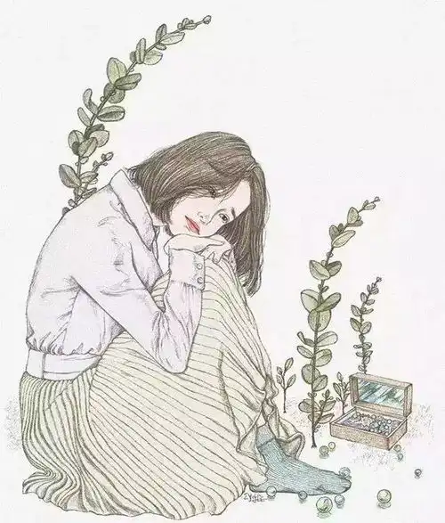 彩铅作品最清新的彩铅头像都在这里了