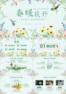 春天绿色唯美小清新ppt模板春天绿色唯美小清新ppt模板下载熊猫办公