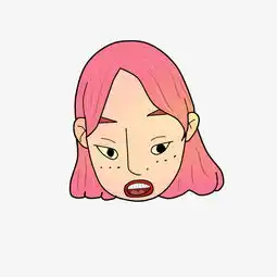 粉色短发少女青春可爱潮牌头像时尚png图片素材其他格式下载动漫人物大全