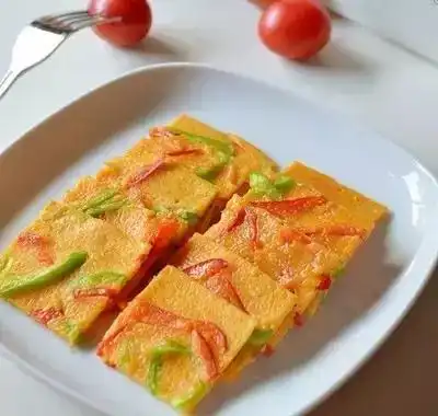 南瓜饼新吃法,简单快手,10分钟搞定,孩子爱吃面糊