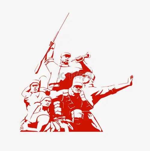 复古革命战士剪影素材图片免费下载千库网