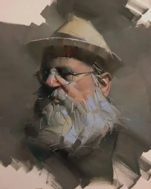 美籍华人画家的人物肖像绘画别具一格,美到令人惊叹