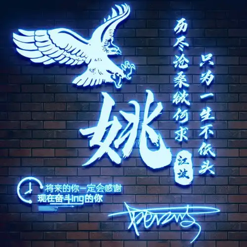 微信头像姓氏头像,经典大气特效连笔签名头像,放上你的姓氏