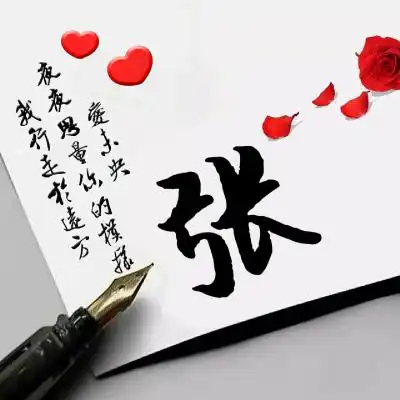 超好看的姓氏头像图片,共计99个姓氏一定有你的