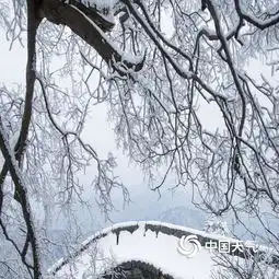 冰雪中的道家圣地武当山