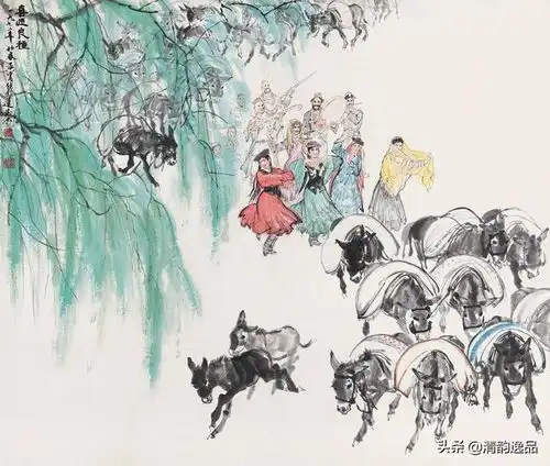 国画大师黄胄画驴精选