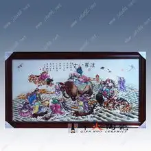 工艺画价格烧制装饰背景瓷板订做手绘背景墙景德镇陶瓷瓷板画批发价格景德镇市